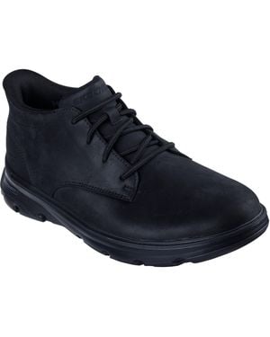 Skechers Arch Fit Garza Ridley Farbe Leder Knöchelstiefel - Blau