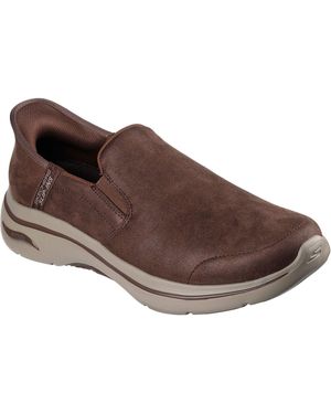 Skechers Go Walk Arch Fit 2.0 Quest Scarpe Da Ginnastica Marroni Da Uomo - Marrone