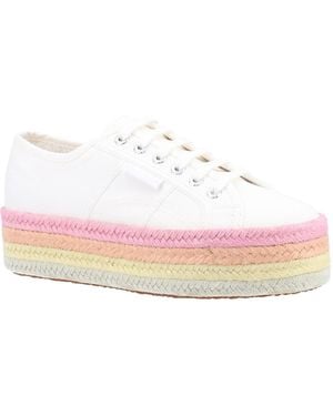 Superga 2790 Rope 100% Cotton /Candy Multicolour Trainers - White