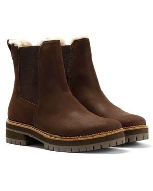 TOMS Bennet Nubuck Chocolate Boots - Brown