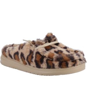 HEYDUDE Wendy Synthetic /Multi Mules - Brown