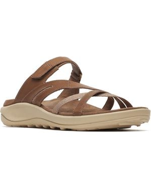 Merrell District 4 Leather Mocha Sandals - Brown
