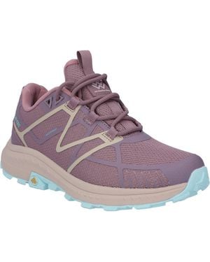 Hi-Tec Mauna Polyester Toadstool/Sepia Hiking Boots - Purple