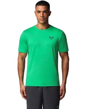 Castore Short Sleeve Polyester Activewear T-Shirts - Green