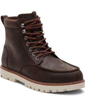 TOMS Palomar Leather Dark Boots - Brown