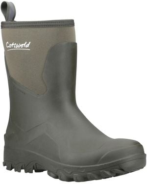 Cotswold Standlake Rubber Wellington Boots - Green