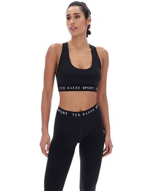 Ted Baker Diana Tbwsba2525 Polyester Sports Bra - Black