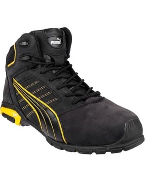 PUMA Amsterdam Mid Leather Safety Boots - Black
