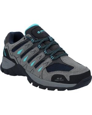 Hi-Tec Corzo Low Pu Suede Cool//Curacao Hiking Boots - Blue