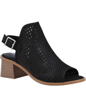 Hush Puppies Louise Heeled Leather Heels - Black