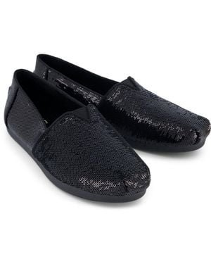 TOMS Alpargata Sequins Textile Espadrilles - Blue