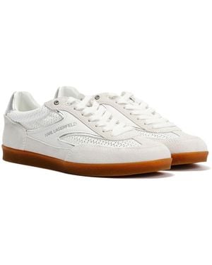 KARL LAGERFELD Kandidate Mesh Mix Trainers - Natural