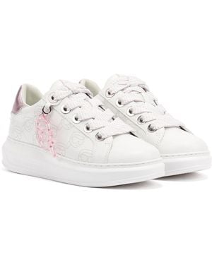 Karl Lagerfeld Kapri Nft Plexi Pendant Baskets En Cuir - Blanc