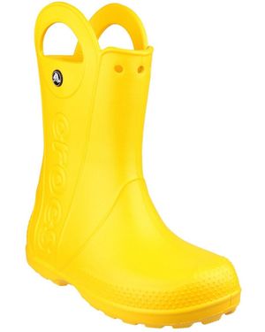 Crocs™ Handle It Rain Synthetic Wellington Boots - Yellow