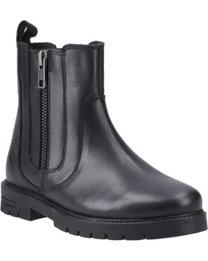 Hush Puppies Liana Leather Girls's Boots - Black