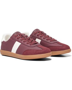 ONLY Amber Polyester Burgundy/Cream Trainers - Purple