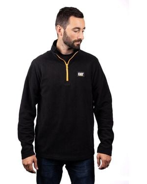 Caterpillar Cat Microfleece Quarter Zip Synthetic Sweatshirt - Black