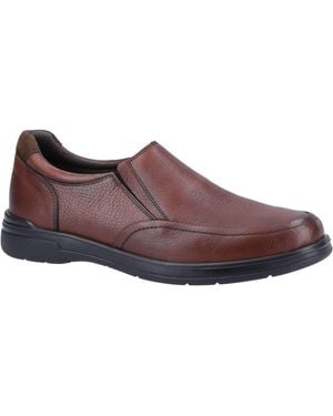 Hush Puppies Matthew Leather Shoes - Brown