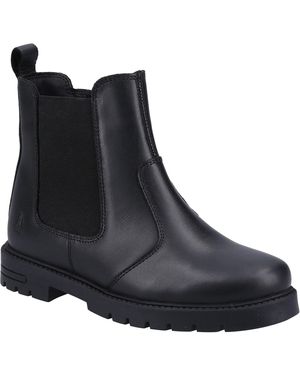 Hush Puppies Laura Snr Leather Girls's Boots - Black
