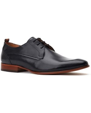 Base London Gambino Excel Leather Lace-Up Shoes - Black