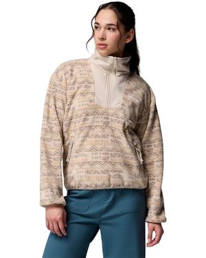 Columbia Sequoia Grove Printed Half Zip Polyester Pullover - Natural