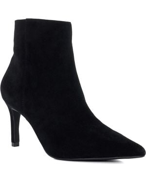 Dune Dune Obsessively Damen Wildleder Schwarze Stiefeletten Mit Absatz
