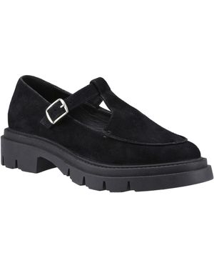Hush Puppies Nella t-Bar Schuhe Aus Wildleder - Schwarz