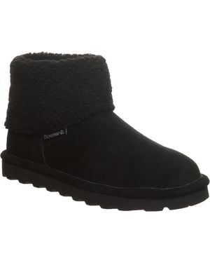 BEARPAW Jessa Suede Winter Ankle Boots - Black