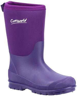 Cotswold Hilly Neoprene Tpr+Neoprene Wellington Boots - Purple