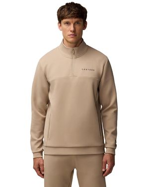 Castore Scuba 1/4 Zip Polyester Sweatshirt - Natural