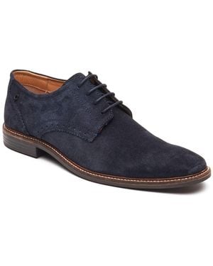 Base London Eton Lace Up Leather Lace-Up Shoes - Blue