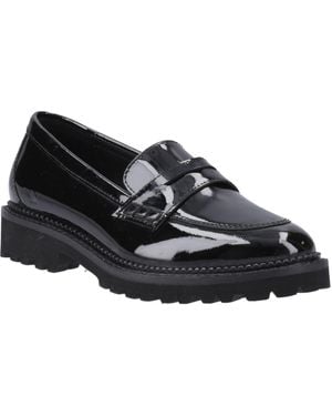 Hush Puppies Grazia Leather Girls's Loafers - Black