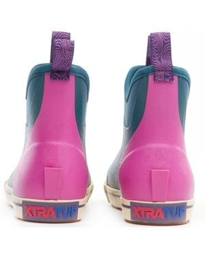 XtraTuf Ankle Deck Camp Boot Rubber Wellington Boots - Pink