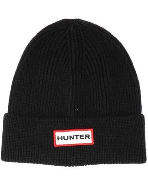 HUNTER Jura Beanie Hat/Scarf Boxset Acrilico - Nero