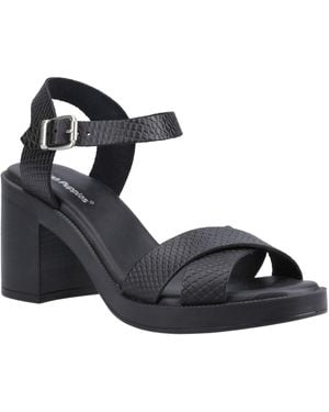 Hush Puppies Georgia Leather /Snake Sandals - Blue