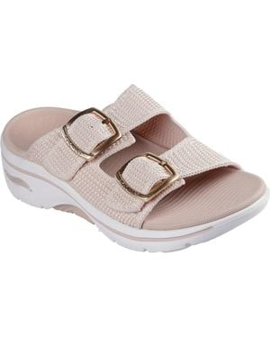 Skechers Go Walk Arch Fit 2.0 Destined Textil Damen Blush Sandalen - Pink