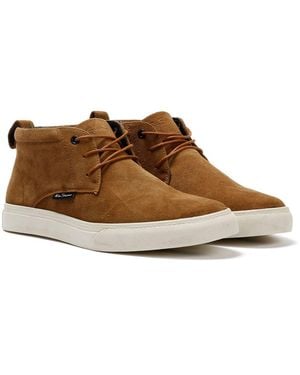 Ben Sherman Parkway Suede Tan Boots - Brown