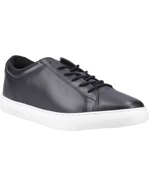 Jack & Jones Galaxy Leather Anthracite Trainers - Blue