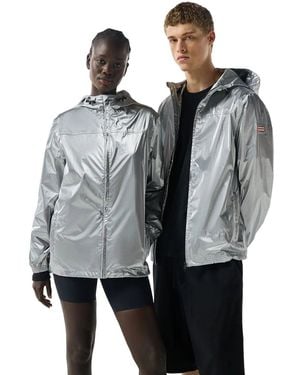 HUNTER Packable Adults Rain Jacket - Grey