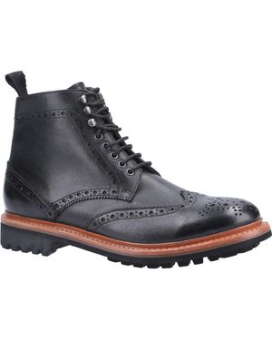 Cotswold Rissington Commando Farbe lederstiefel - Grau