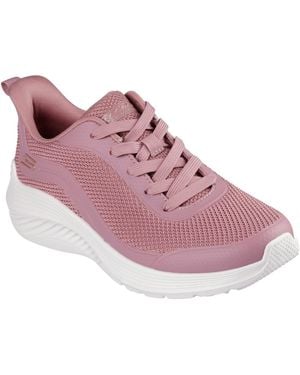 Skechers Bobs Squad Waves Still Wading 117483-Ros Rose Lace Up Shoes - Pink