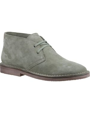 Hush Puppies Samuel Wildleder Salbei Stiefel - Grau