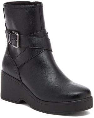Rocket Dog Jimmy Bangor Polyurethane Heeled Ankle Boots - Black