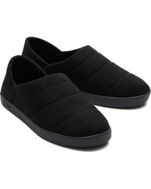 TOMS Ezra Polyester Slippers - Black