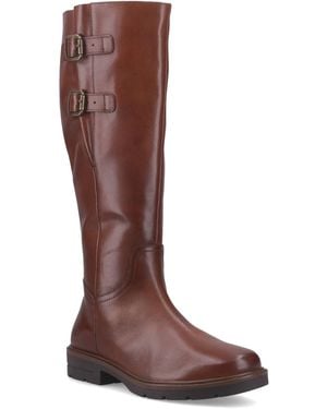 Hush Puppies Tallulah Leather Boots - Brown