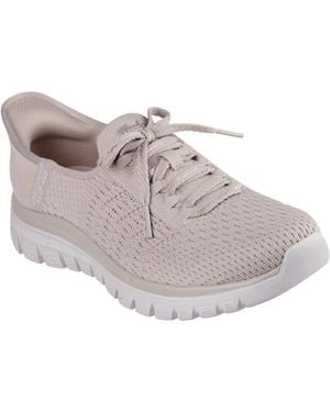 Skechers Graceful First Blush Textile Trainers - Grey