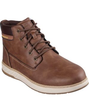 Skechers Garlan Deno Polyurethane Ankle Boots Pu - Brown
