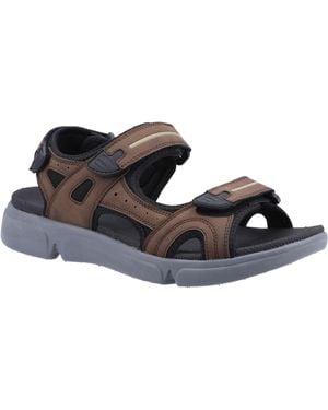Hush Puppies Castro Synthetic Sandals - Brown