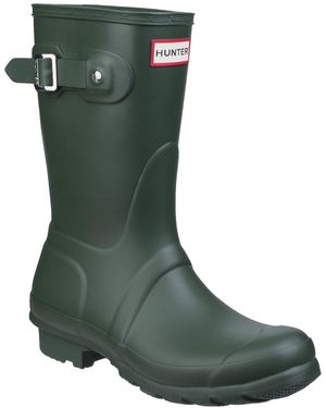 HUNTER Matt Original Short Wellington Boots - Green