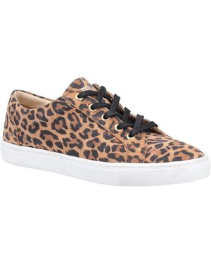 Hush Puppies Tessa Suede Women's Leopard Trainers - Brown